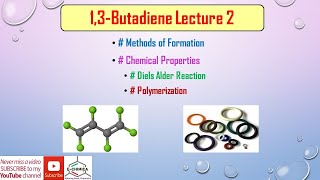 Butadiene Lecture 2 Methods of formation and Chemical Properties [upl. by Airdna]