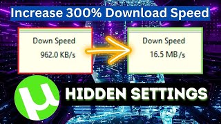 How To Speed Up uTorrent Download  Boost Download Speed 300 More [upl. by Alegnasor]