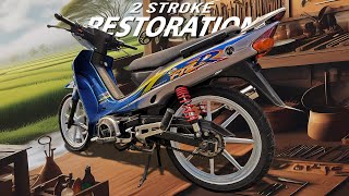 FULL SKILL RESTORATION OF 2 STROKE YAMAHA F1Z R limited edition [upl. by Winfield]