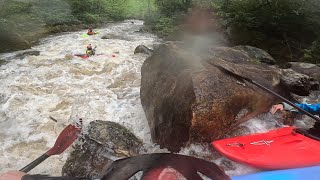 Watching the water turn on West Fork of the Tuckasegee River PFD 250cfs [upl. by Inahc]