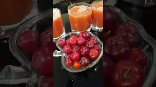 Immunity Boosting Acerola Juice  West Indian Cherry  Vitamin C rich fruit shorts youtubeshorts [upl. by Atram790]