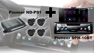 Демонстрация работы парктроника Pioneer NDPS1 на автомагнитоле Pioneer SPH10BT [upl. by Hodgson]