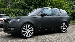 Matte Black Range Rover full wrap [upl. by Asel759]