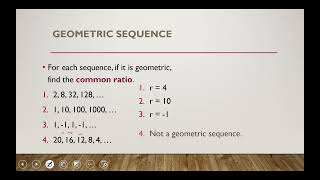 G10 Math Q1 Week 2 Arithmetic vs Geometric Sequence [upl. by Coltin643]