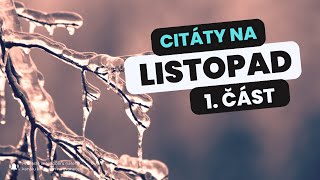 Citáty na listopad 1 část citát motivace povzbuzení [upl. by Kenji]