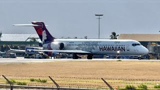 Planespotting  Kahului Airport OGG  Maui Hawaii  TakeoffsLandings  9 [upl. by Westfall767]