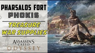 Pharsalos Fort Phokis  Loot Treasure amp War Supplies Location  ASSASSIN’S CREED ODYSSEY [upl. by Ellener]