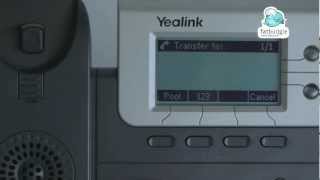 Cloud PBX How To Blind Transfer on Yealink Handset [upl. by Statis]