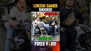 Lokesh Gamer Shocked 🤯🔥FF Richest Youtuber Car shorts freefire lokeshgamer wrightgamer99 WTG 99 [upl. by Wolford463]