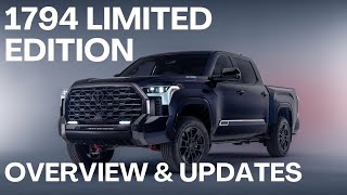 Limited Edition 1794 Toyota Tundra  Overview [upl. by Ahsetan]