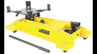 JEGS Transmission Jack Low Profile 1000 lb Capacity 55579012 [upl. by Jauch]