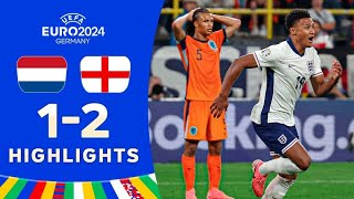 Netherlands vs England 12 HIGHLIGHTS  EURO 2024 [upl. by Senzer]