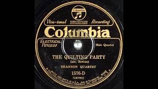 The Quilting Party  Shannon Quartet 1928 [upl. by Bent677]