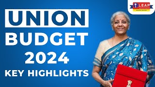 Union Budget 2024 Key Highlights  Analysis of Union Budget 2024  Union Budget 202425 [upl. by Heisel991]