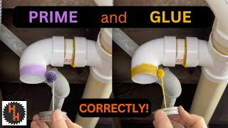 Prime and Glue PVC and CPVC PROPERLY  2Minute Tutorials Ep2 [upl. by Elisa]