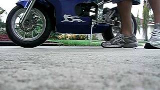 49cc pocket bike x8 demo [upl. by Laoj]