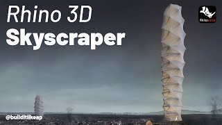 Modeling a Skyscraper in Rhino 3D Architectural Modeling Tutorial [upl. by Yedok707]