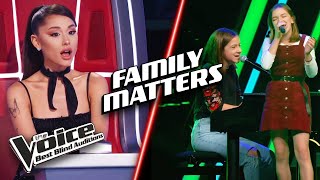 Singing FAMILY MEMBERS steal the show  The Voice Best Blind Auditions [upl. by Green]