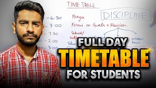 Full Day Timetable for Students  Whole Day Best Timetable for Study  Faizan Tanveer [upl. by Tedmund]