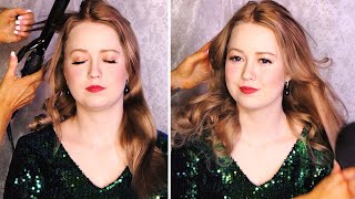 ASMR Ultra Relaxing Hair Curling amp Brushing Soft Whispers Extra Tingles for Destress [upl. by Atirb522]