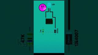 220v ac Glow led light onCircuit diagram [upl. by Ahcsrop]