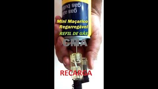 Como Recarregar Mini Maçarico MODO CERTO [upl. by Seugirdor]