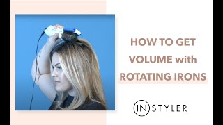 HOW TO GET VOLUME WITH THE ROTATING IRONS l InStyler [upl. by Eelra454]