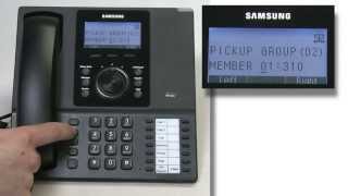 How To Add an Extension to a Pick Up Group on a Samsung Telephone System [upl. by Angelique466]