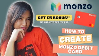 How to open Monzo Get £5 pound free Tips to get a monzo card faster  UK  International Student [upl. by Roselle]