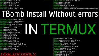 TBomb in Termux without any errors  realinfoonly [upl. by Almallah]