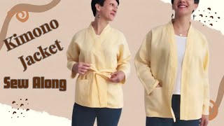 Learn How to Make a Kimono Jacket with this Free Pattern and Sew Along [upl. by Lechar]