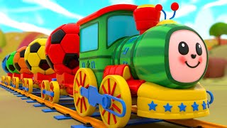 Color Balls amp Sing a Song  Wheels On the Bus Baby Shark  Nursery Rhymes amp Kids Songs [upl. by Legge]