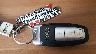 How to remove battery from Audi Car keys for A3 A4 A5 A6Q5Q7 and TT [upl. by Noskcire165]