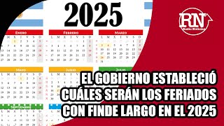 El gobierno estableció los feriados con fines de semana largo para 2025 [upl. by Jamille]