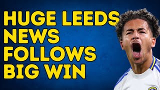 HUGE LEEDS UPDATE Free Agent News Follows Big Win [upl. by Fanechka]