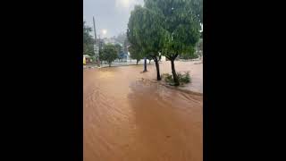 El Malecón de Samaná inundado de agua lluvia [upl. by Hakilam]