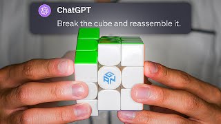 CHATGPT SOLVES MY RUBIKS CUBE [upl. by Nallid3]