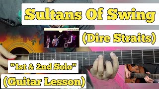 Sultans Of Swing  Dire Straits  Guitar Solo Lesson  With Tab  Acoustician [upl. by Des]