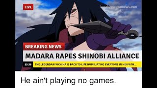 Madara vs Five Kage and Alliance shinoby full fight 4k [upl. by Ltsyrk]