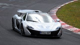 McLaren P1  Nurburgring Testing  Spy video 19082013 [upl. by Kcirddes]