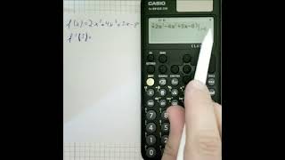 Casio fx991DE CW  Ableitungswert einer Funktion an einer Stelle bestimmen  Fachoberschule FOS [upl. by Tootsie543]