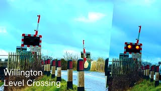 Willington Level Crossing in Willington Derbyshire [upl. by Alda]