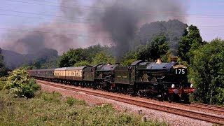 5029 NUNNEY CASTLE  6024 KING EDWARD I CLIMB HEMERDON WITH THE CORNISH RIVIERA  28th June 2010 [upl. by Ardyaf]