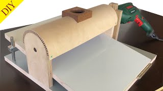 Amazing DIY Thickness Sander  Drum Sander [upl. by Naerol]