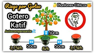 💦​🌳Instalación Sistema de RIEGO por GOTEO en CULTIVO de Árboles CÍTRICOS Gotero KATIF by mixim89 [upl. by Yespmed]