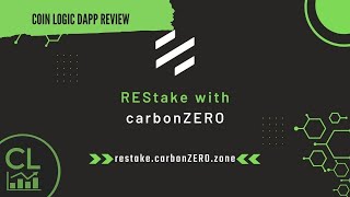 The New carbonZERO REStake App Auto Compound Your Cosmos Chains [upl. by Alyos905]