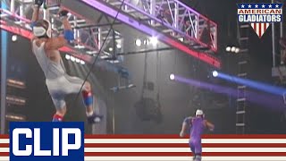 Saving His Best Till Last In The Eliminator  American Gladiators [upl. by Tabber876]