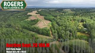 150± Acres with 1 Home amp Additional Buildings  Real Estate Auction  Mt Airy NC [upl. by Enneicul428]