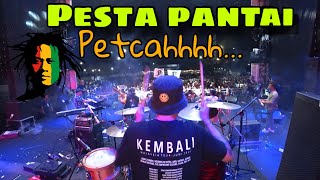 Tony Q Rastafara Pesta Pantai PETCAHH🥳 Adi Lawido 🥁Cam [upl. by Chrystel]