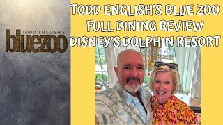 TODD ENGLISHS BLUE ZOO FULL DINING REVIEW  DISNEYS DOLPHIN RESORT [upl. by Arhna]